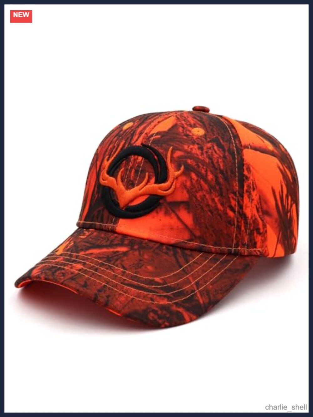 Camouflage Deer Hunting Baseball Cap Adjustable Hook and Loop Fishing Hat